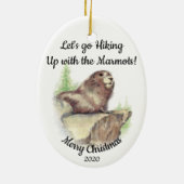 Maßgeschneiderter Weihnachts-Wanderangebot Marmot Keramikornament (Hinten)