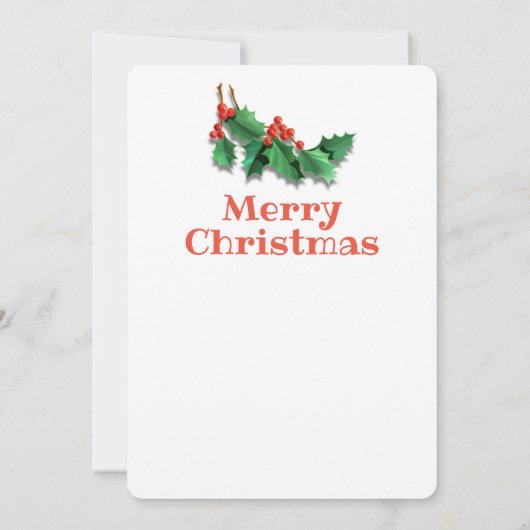 Maßgeschneiderter Weihnachtskartenbaum und Dekorat Dankeskarte (Rückseite)