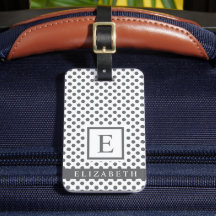 Maßgeschneiderter weißer und grauer Polka-Dot