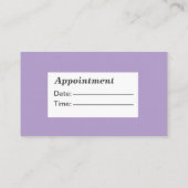 Maßgeschneiderter Whimsical Beauty Salon Termin Visitenkarte (Rückseite)