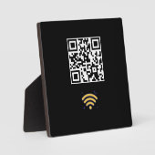 Maßgeschneiderter Wifi Network QR Code Moderner Fotoplatte (Vorderseite)