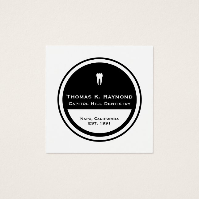 Maßgeschneiderter Zahnarztzirkel (Vorderseite)