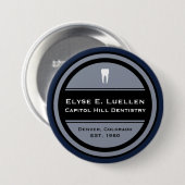 Maßgeschneiderter Zahnarztzirkel Button (Vorne & Hinten)