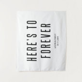 Maßgeschneiderter zeitgenössischer Hochzeitshinter Wandteppich (Vorderseite)