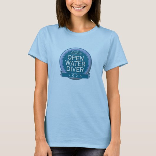 Maßgeschneiderter zertifizierter Open Water Diver T-Shirt (Vorderseite)