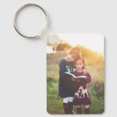 Maßgeschneiderter Zwei-Foto-Schlüsselanhänger aus Schlüsselanhänger (Vorderseite)