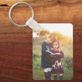 Maßgeschneiderter Zwei-Foto-Schlüsselanhänger aus Schlüsselanhänger (Vorderseite)