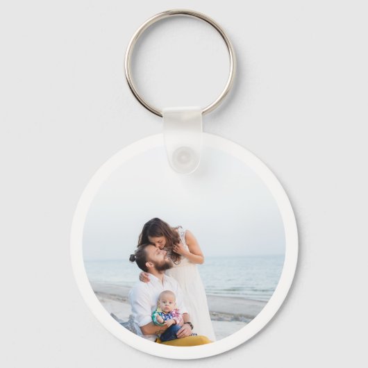 Maßgeschneiderter Zwei-Foto-Schlüsselanhänger aus  Schlüsselanhänger (Rückseite)