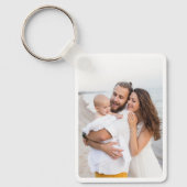 Maßgeschneiderter Zwei-Foto-Schlüsselanhänger aus Schlüsselanhänger (Vorderseite)