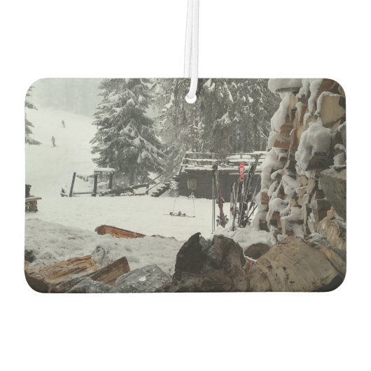 Maßgeschneiderter zweiseitiger Personalisierter Fo Autolufterfrischer (Rückseite)