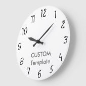 Maßgeschneidertes 10,75" RUNDE-Wall-Clock-CIRCLES- Große Wanduhr (Winkel)