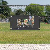 Maßgeschneidertes 1. Hochzeitstag 7 Foto Collage Banner (Insitu)