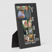 Maßgeschneidertes 1. Hochzeitstag 7 Foto Collage Fotoplatte (Seite)