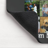 Maßgeschneidertes 1. Hochzeitstag 7 Foto Collage Mousepad (Ecke)