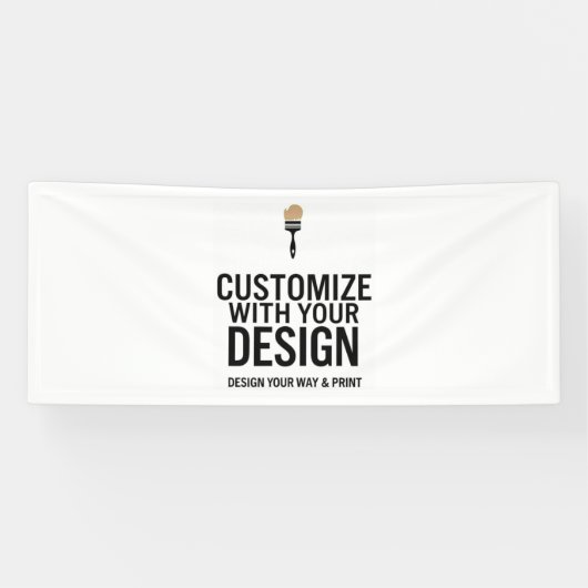 Maßgeschneidertes 2.5'x6' Blank Event Display Bann Banner (Horizontal)