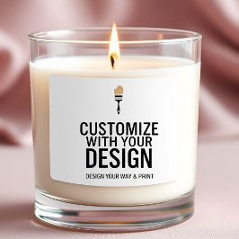 Maßgeschneidertes 3x3"-leeres Werbeproduktlabel Quadratischer Aufkleber