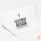 Maßgeschneidertes 3x3"-leeres Werbeproduktlabel Quadratischer Aufkleber (Umschlag)