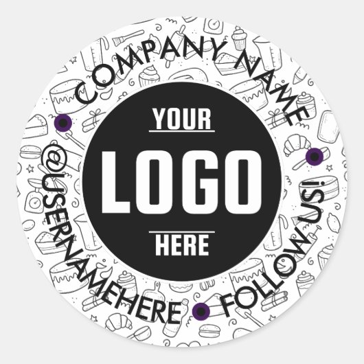 Maßgeschneidertes 3x3 Rund Vinyl Waterproof Busine Runder Aufkleber (Vorderseite)