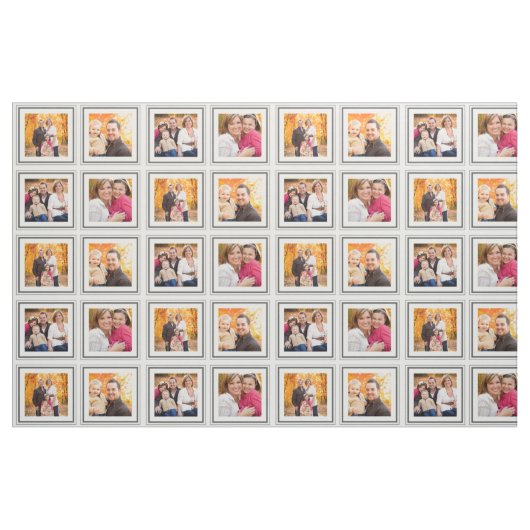 Maßgeschneidertes 4-Foto-Tile-Gewebe Stoff (Fat Quarter (45,7 x 55,9 cm))