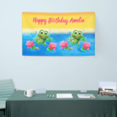 Maßgeschneidertes 5' x 3' Leapfrog Birthday Vinyl  Banner (Messeveranstaltung)