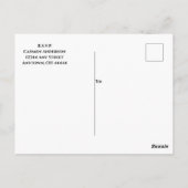 Maßgeschneidertes afroamerikanisches Brautparty Postkarte (Rückseite)