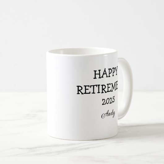 Maßgeschneidertes Altersvorsorgegeschenk Jeder Sch Kaffeetasse (VorderseiteRechts)