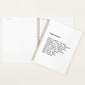 Maßgeschneidertes Anführungszeichen für schwarz ge Planer (Anzeige)