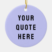 Maßgeschneidertes Angebot Hier Geschenk Lila Perso Keramik Ornament (Vorne)