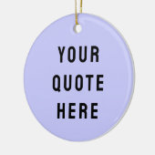Maßgeschneidertes Angebot Hier Geschenk Lila Perso Keramik Ornament (Links)