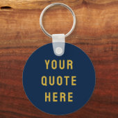 Maßgeschneidertes Angebot hier Geschenk Navy Gold  Schlüsselanhänger (Vorderseite)