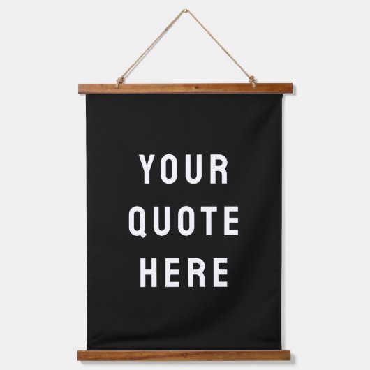 Maßgeschneidertes Angebotsbanner Personalisiert Ih Wandteppich Mit Holzrahmen (Vorderseite)