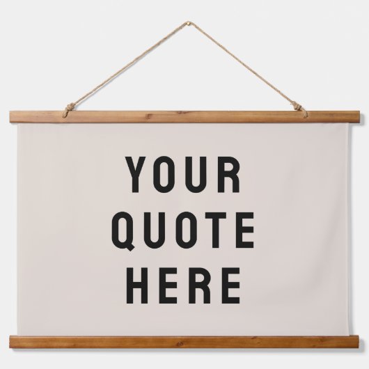 Maßgeschneidertes Angebotsbanner Personalisiert Ih Wandteppich Mit Holzrahmen (Vorne)