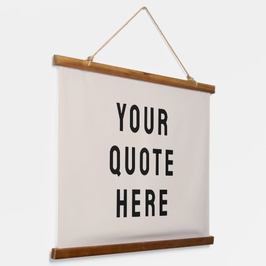 Maßgeschneidertes Angebotsbanner Personalisiert Ih Wandteppich Mit Holzrahmen (Gewinkelt)