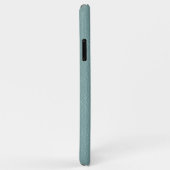 Maßgeschneidertes Aqua Seafoam Green Leather Muste Case-Mate iPhone Hülle (Hinten/Rechts)