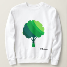 Maßgeschneidertes ästhetisches Minimal Green Tree  Sweatshirt