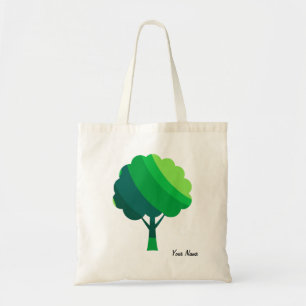 Maßgeschneidertes ästhetisches Minimal Green Tree Tragetasche
