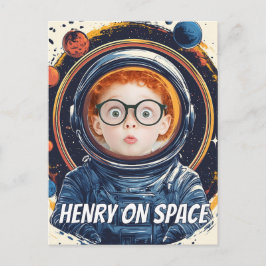 Maßgeschneidertes Astronautenkid Postkarte