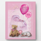 Maßgeschneidertes Baby-Girl Fotoplatte (Vorderseite)