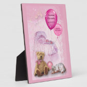 Maßgeschneidertes Baby-Girl Fotoplatte (Seite)