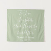 Maßgeschneidertes Banner für den Empfang mit Hinte Wandteppich (Vorderseite (Horizontal))