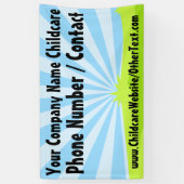 Maßgeschneidertes Banner für Kindertagesstätten (Vertikal)