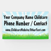 Maßgeschneidertes Banner für Kindertagesstätten (Horizontal)