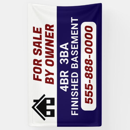 Maßgeschneidertes Banner "Zum Verkauf durch den Ei (Vertikal)