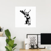 Maßgeschneidertes Bärenjäger-Höhlenposter Poster (Heimbüro)