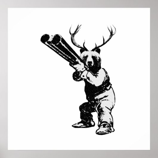 Maßgeschneidertes Bärenjäger-Höhlenposter Poster (Vorne)