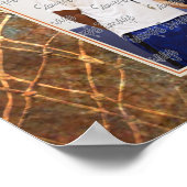 Maßgeschneidertes Basketballposter mit Team-Foto Poster (Ecke)