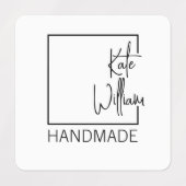 Maßgeschneidertes Bekleidungsetikett für handgefer Etiketten (Design 1)