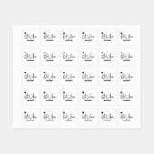 Maßgeschneidertes Bekleidungsetikett für handgefer Etiketten (Blatt)