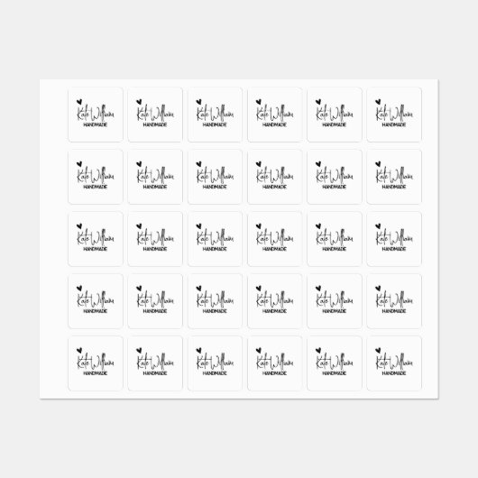 Maßgeschneidertes Bekleidungsetikett für handgefer Etiketten (Blatt)