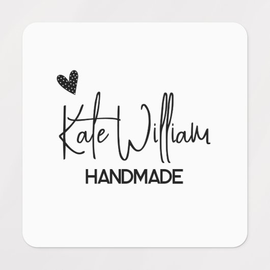 Maßgeschneidertes Bekleidungsetikett für handgefer Etiketten (Design 1)